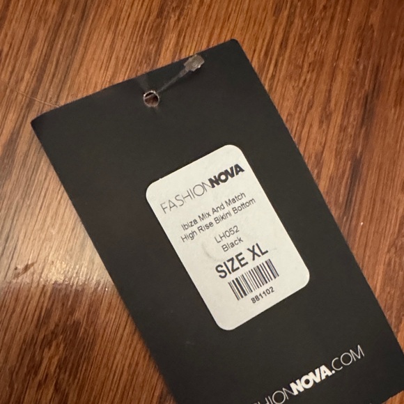 Fashion Nova Black High-Rise Bikini Bottom - Picture 2 of 6